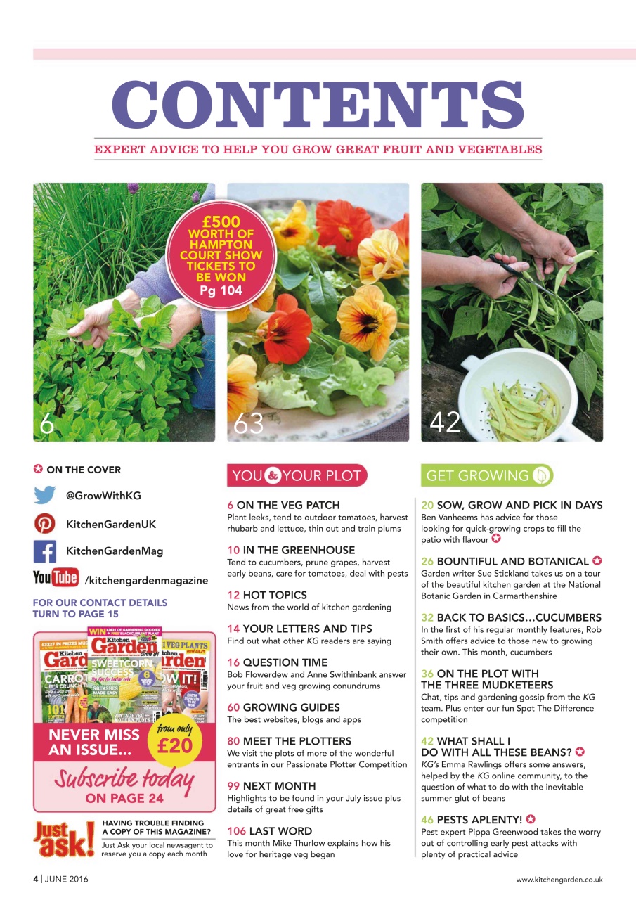 Kitchen Garden Magazine Preview Pages