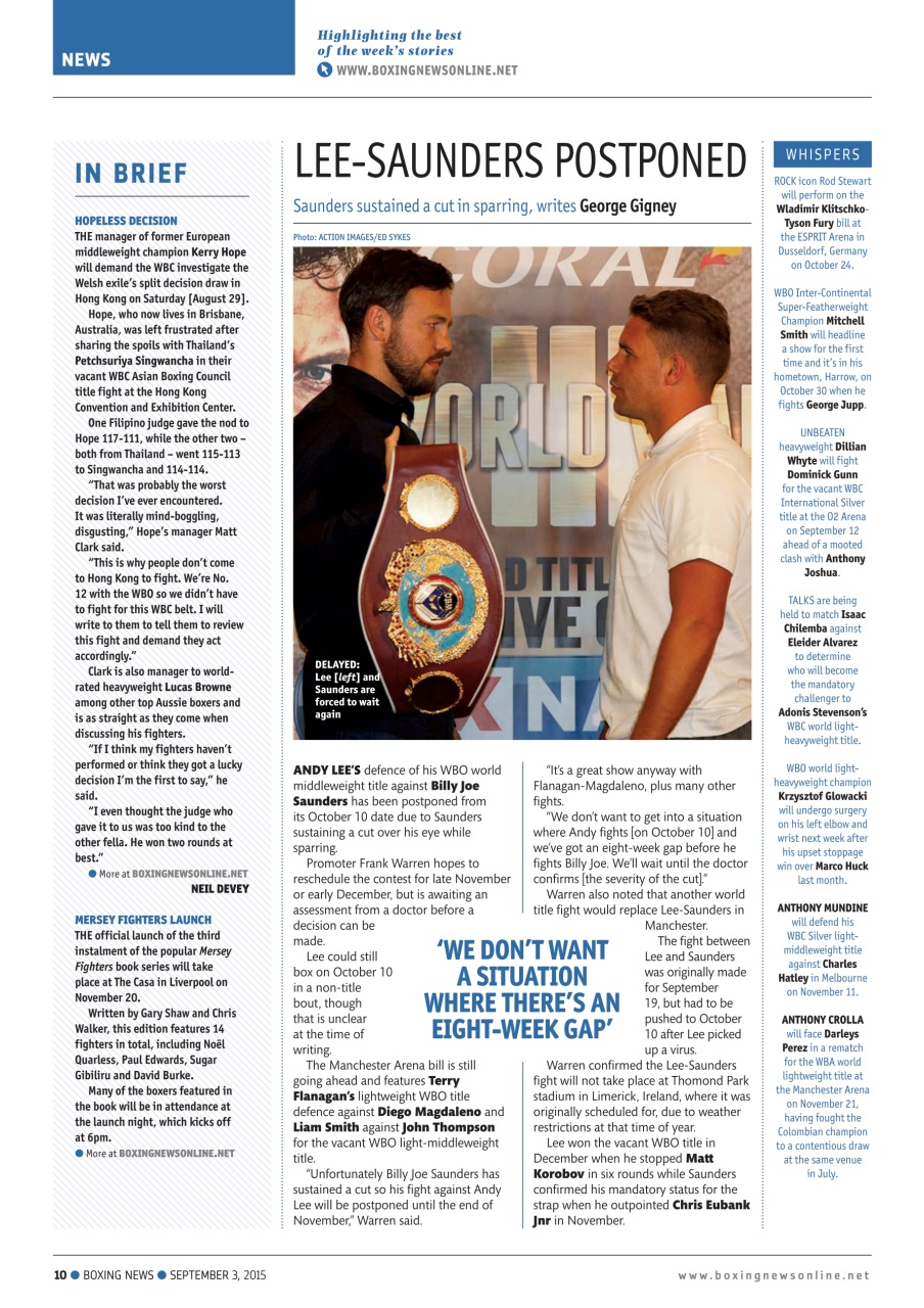 Boxing News Preview Pages