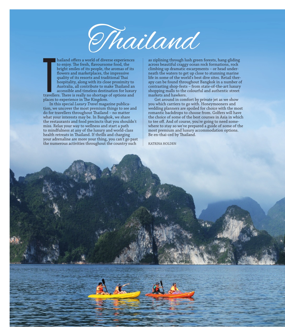 Luxury Travel Preview Pages