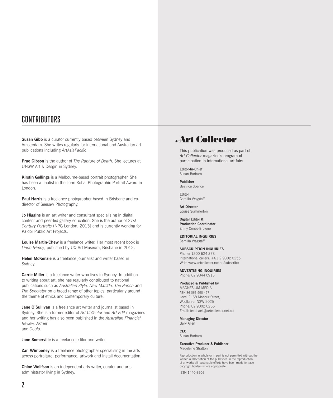 Art Collector Preview Pages