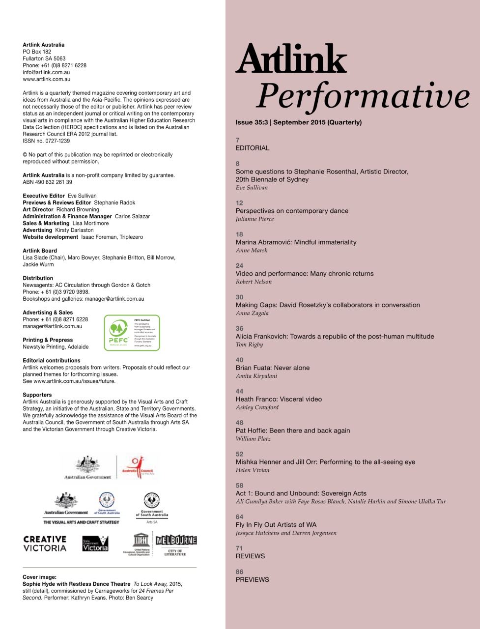 Artlink Magazine Preview Pages