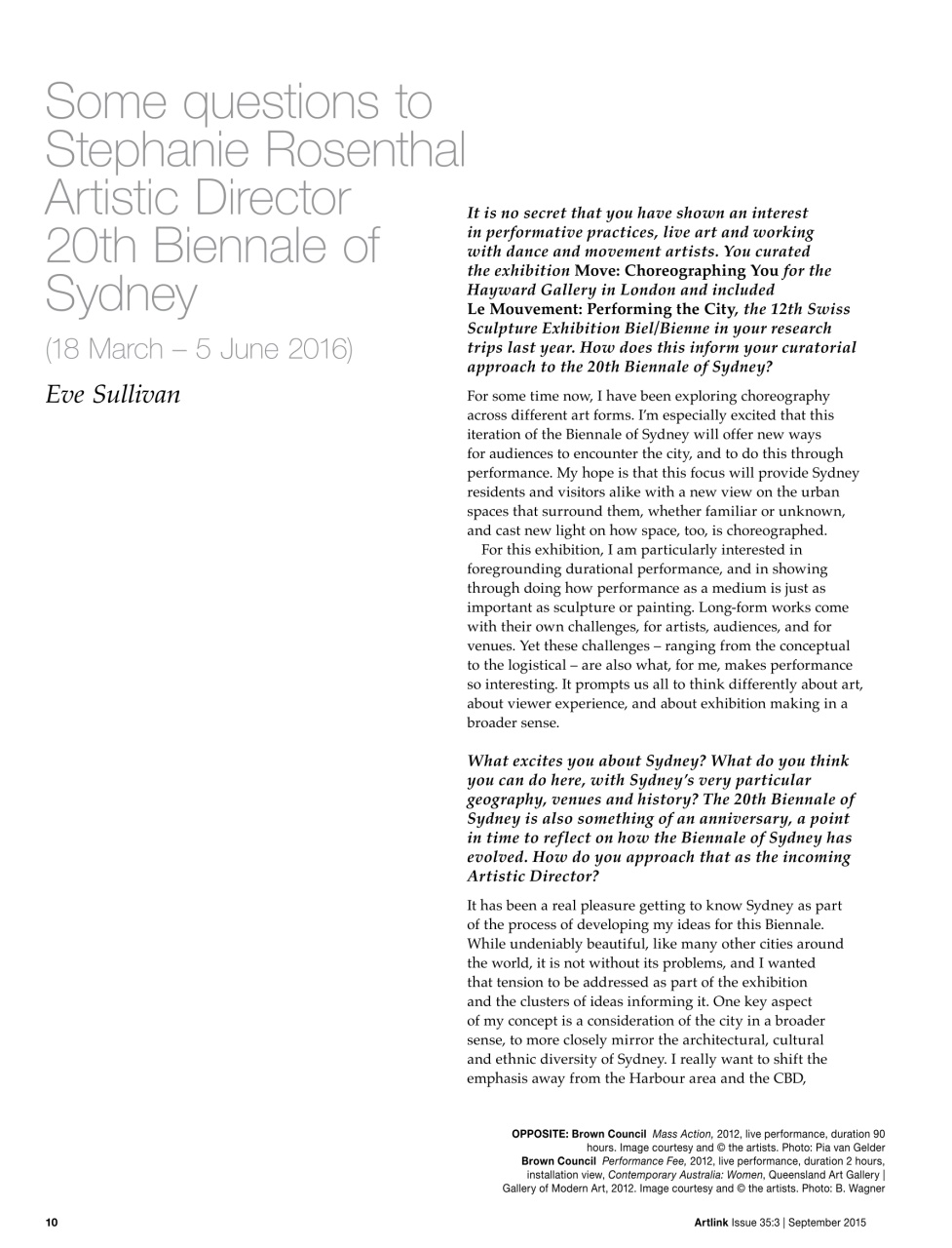 Artlink Magazine Preview Pages