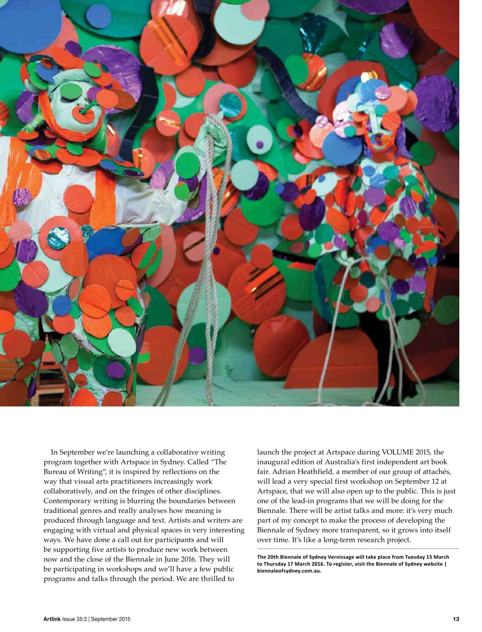 Artlink Magazine Preview Pages