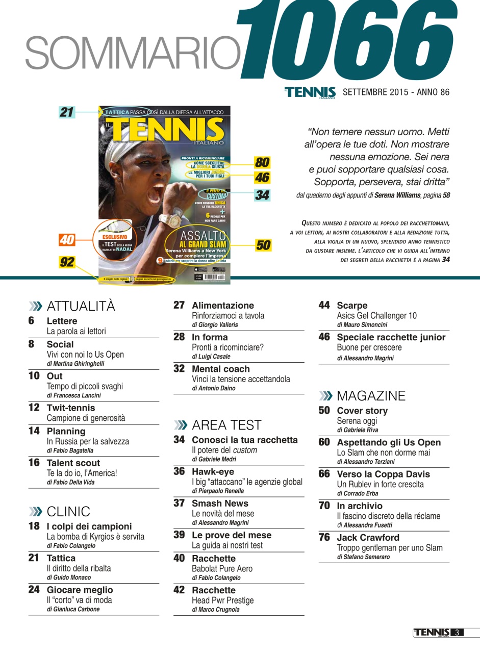 Il Tennis Italiano Preview Pages