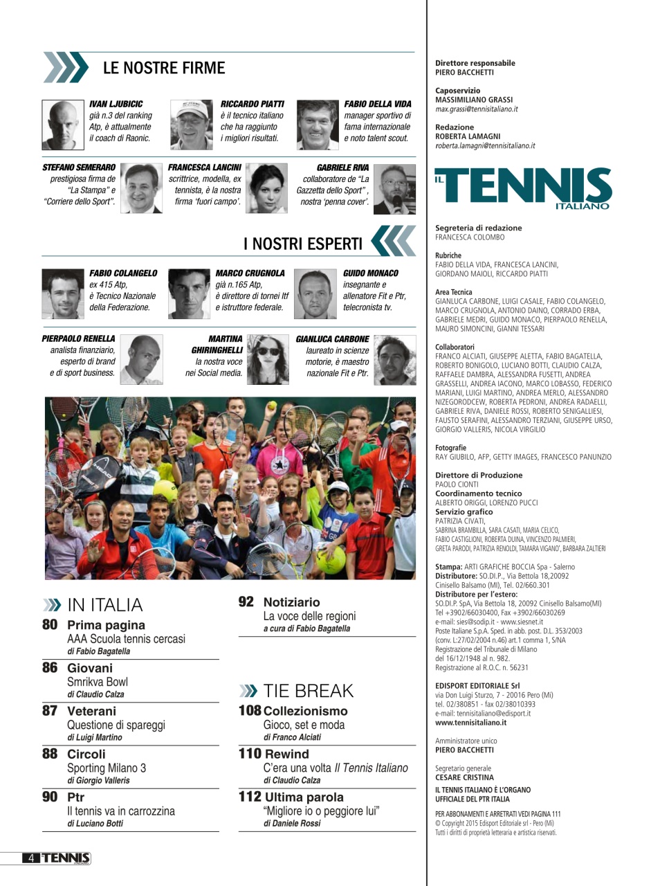 Il Tennis Italiano Preview Pages