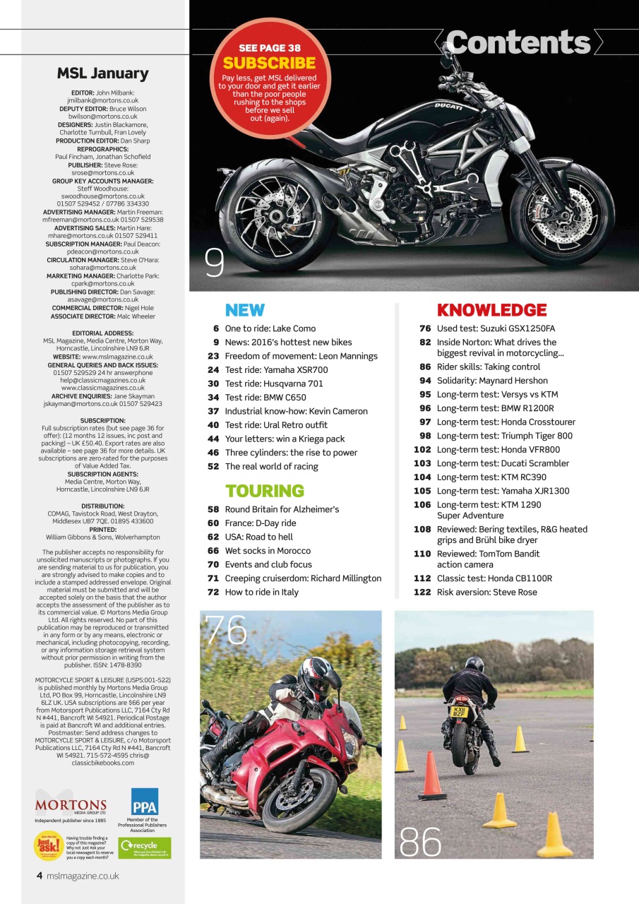 Motorcycle Sport & Leisure Preview Pages