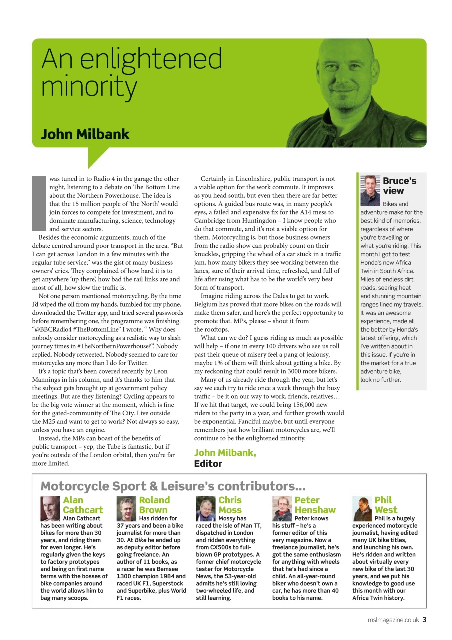 Motorcycle Sport & Leisure Preview Pages