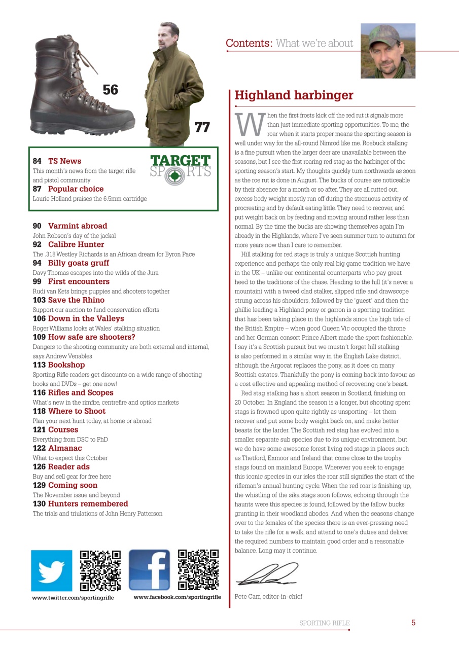 Sporting Rifle Preview Pages