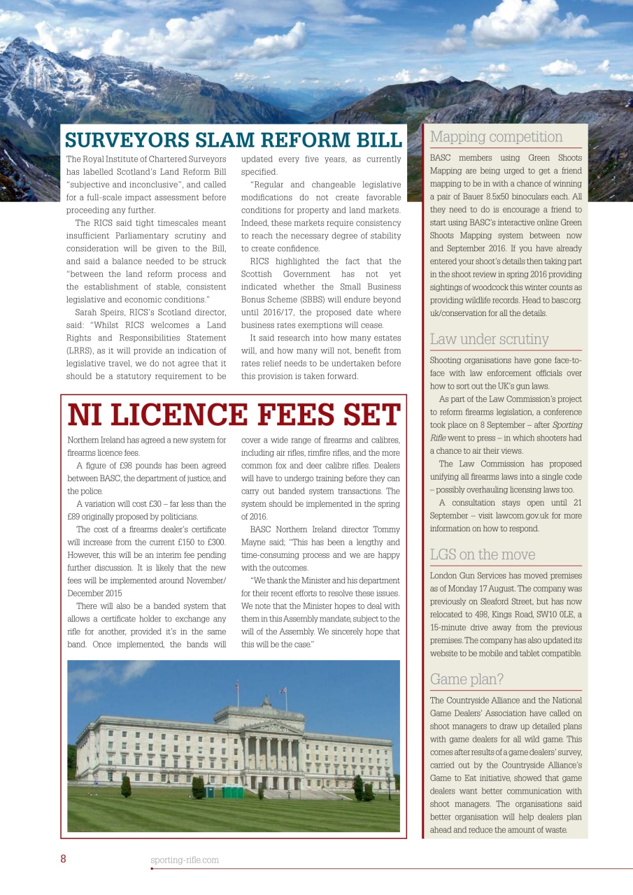 Sporting Rifle Preview Pages