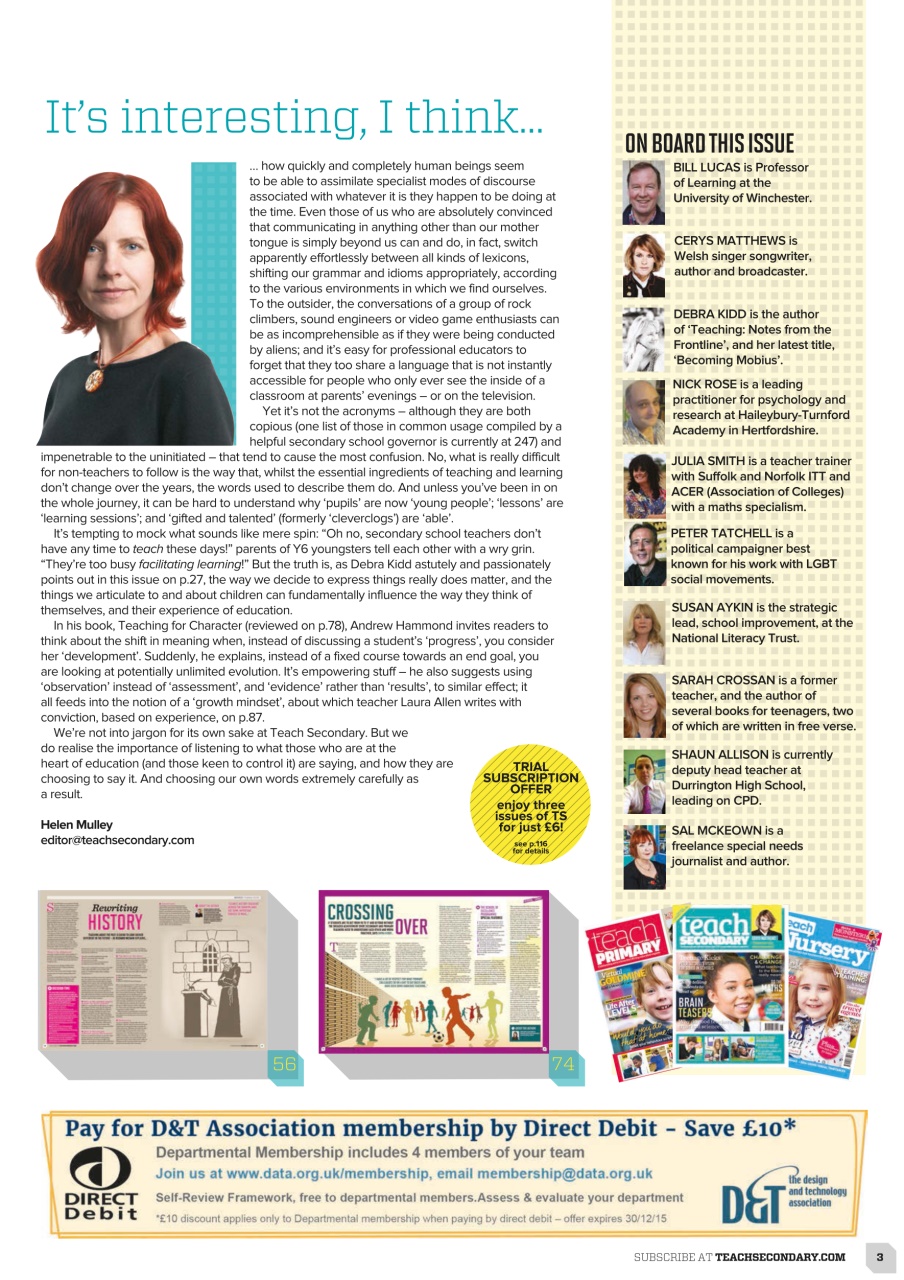 Teach Secondary Preview Pages