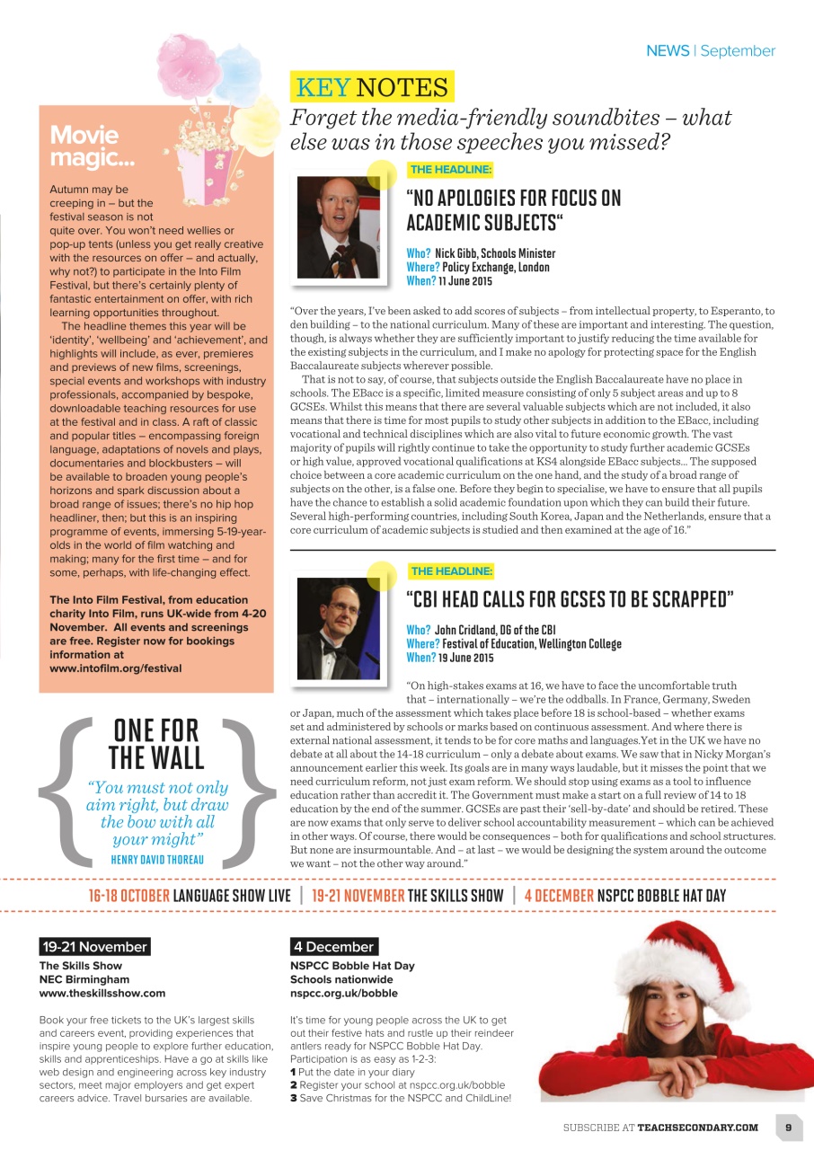 Teach Secondary Preview Pages