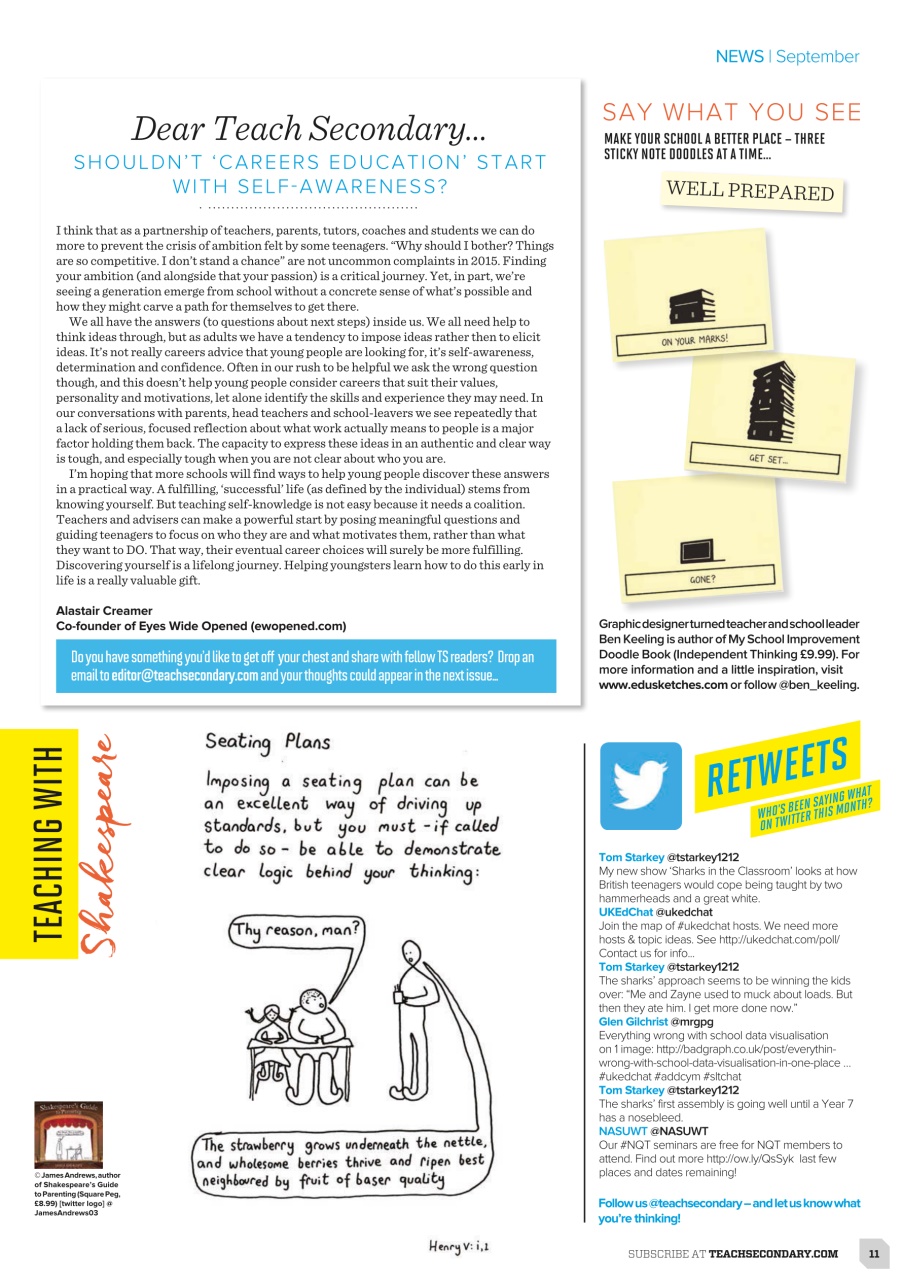 Teach Secondary Preview Pages