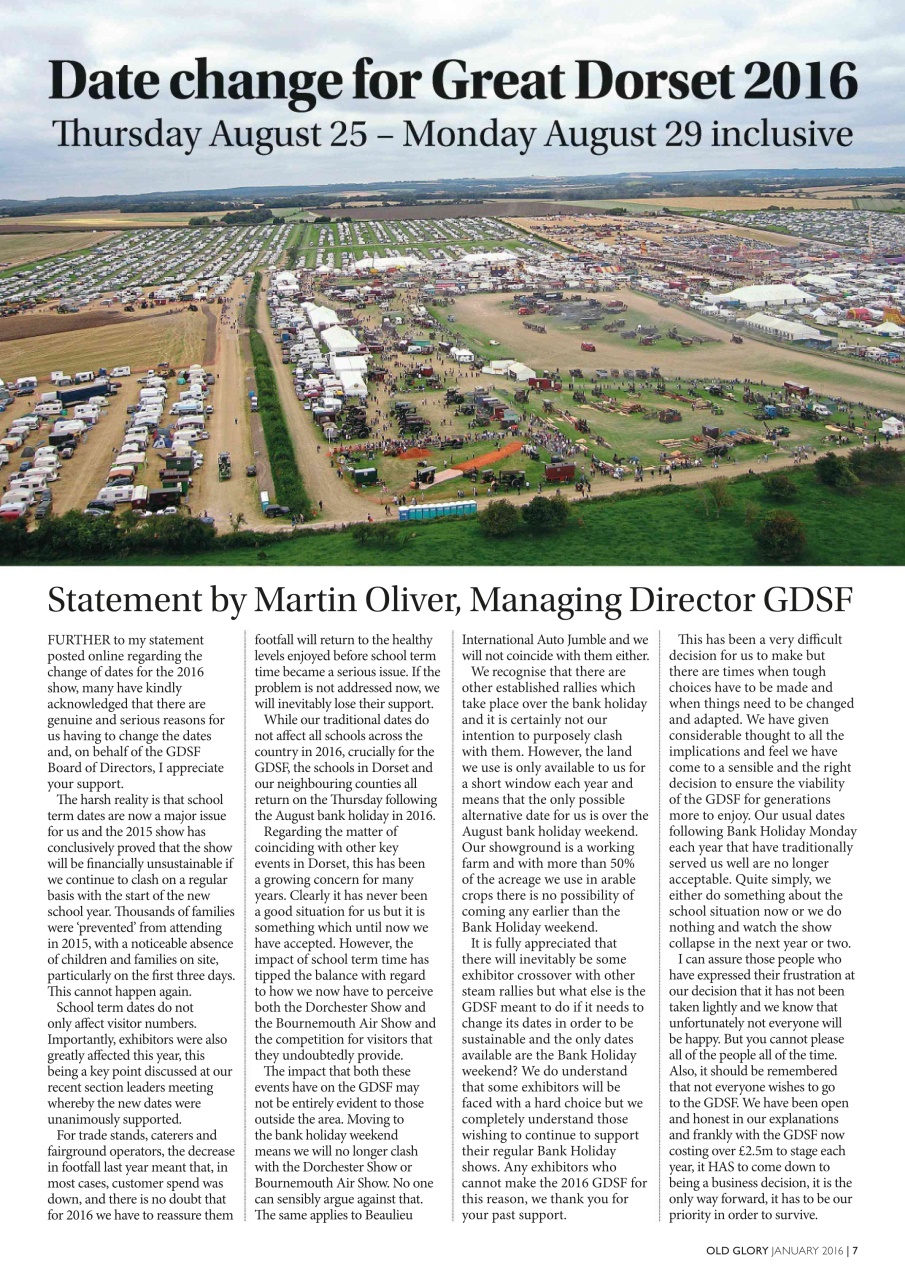 Old Glory Magazine Preview Pages