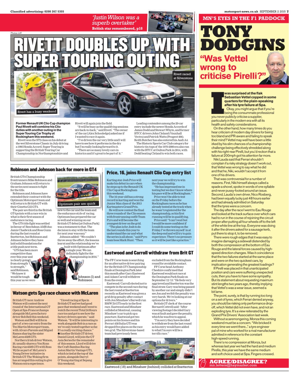 Motorsport News Preview Pages