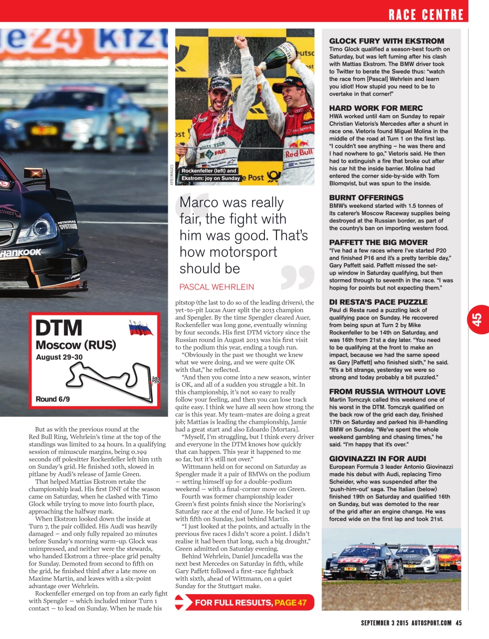Autosport Preview Pages