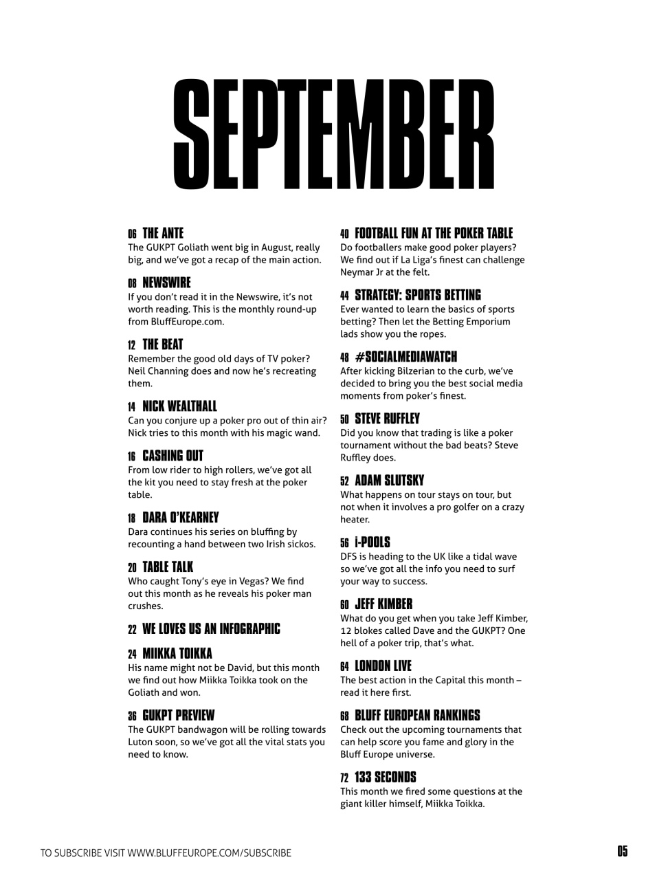 Bluff Europe Preview Pages