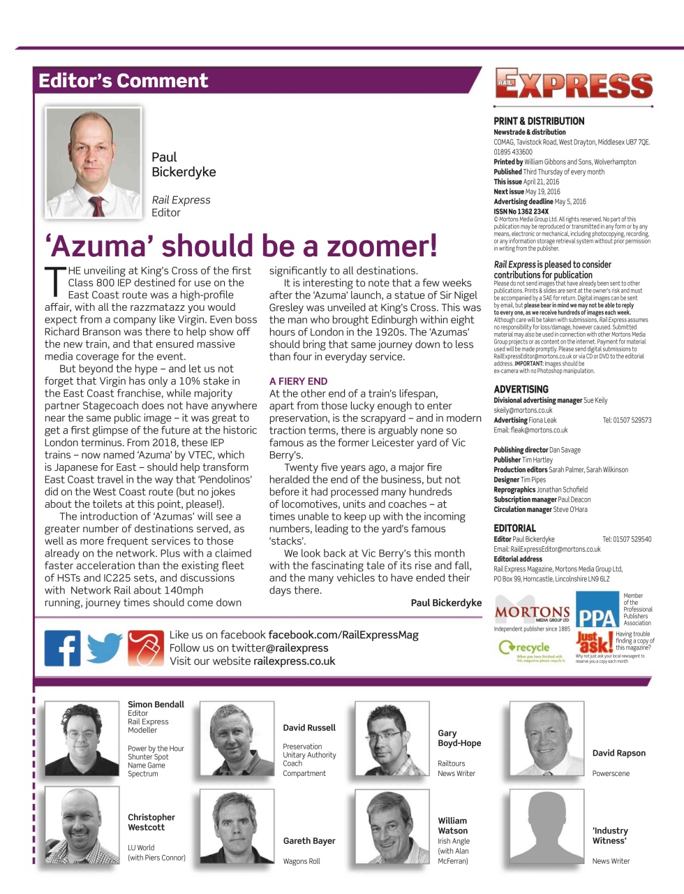 Rail Express Preview Pages