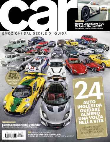 CAR magazine Italia issue SETTANTADUE