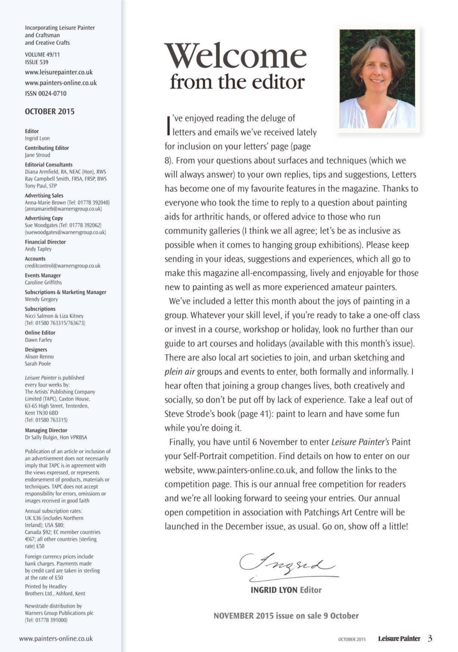 Leisure Painter & The Artist Preview Pages