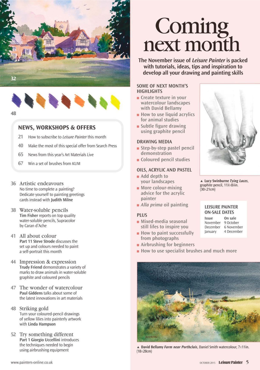 Leisure Painter & The Artist Preview Pages