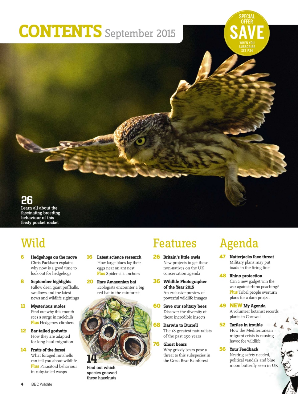 BBC Wildlife Magazine Preview Pages