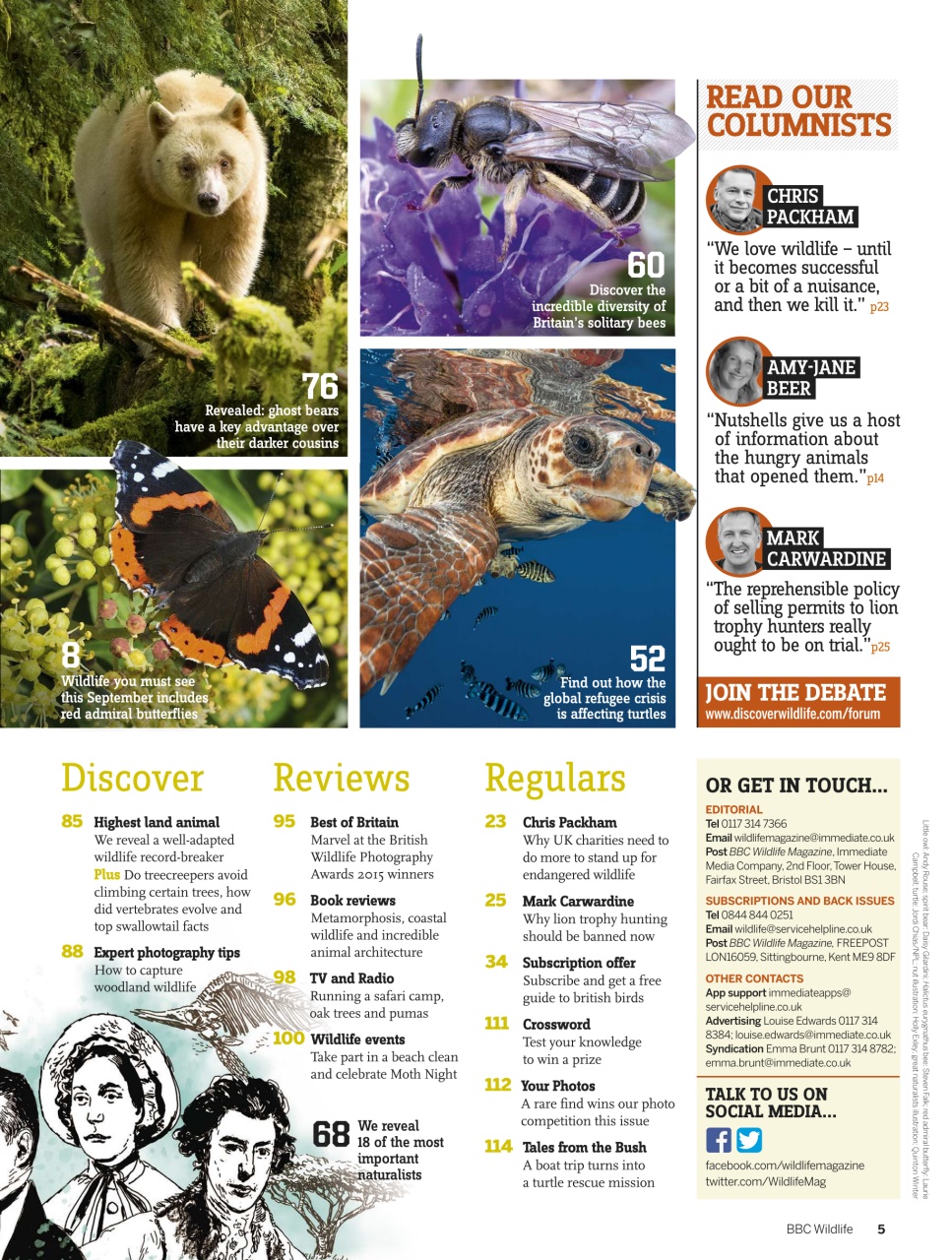BBC Wildlife Magazine Preview Pages