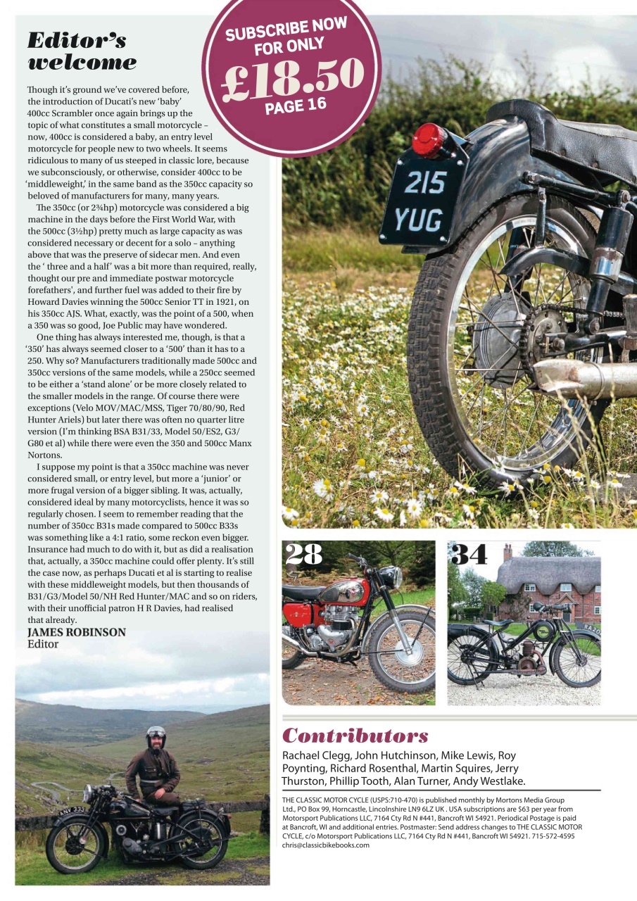 The Classic MotorCycle Preview Pages