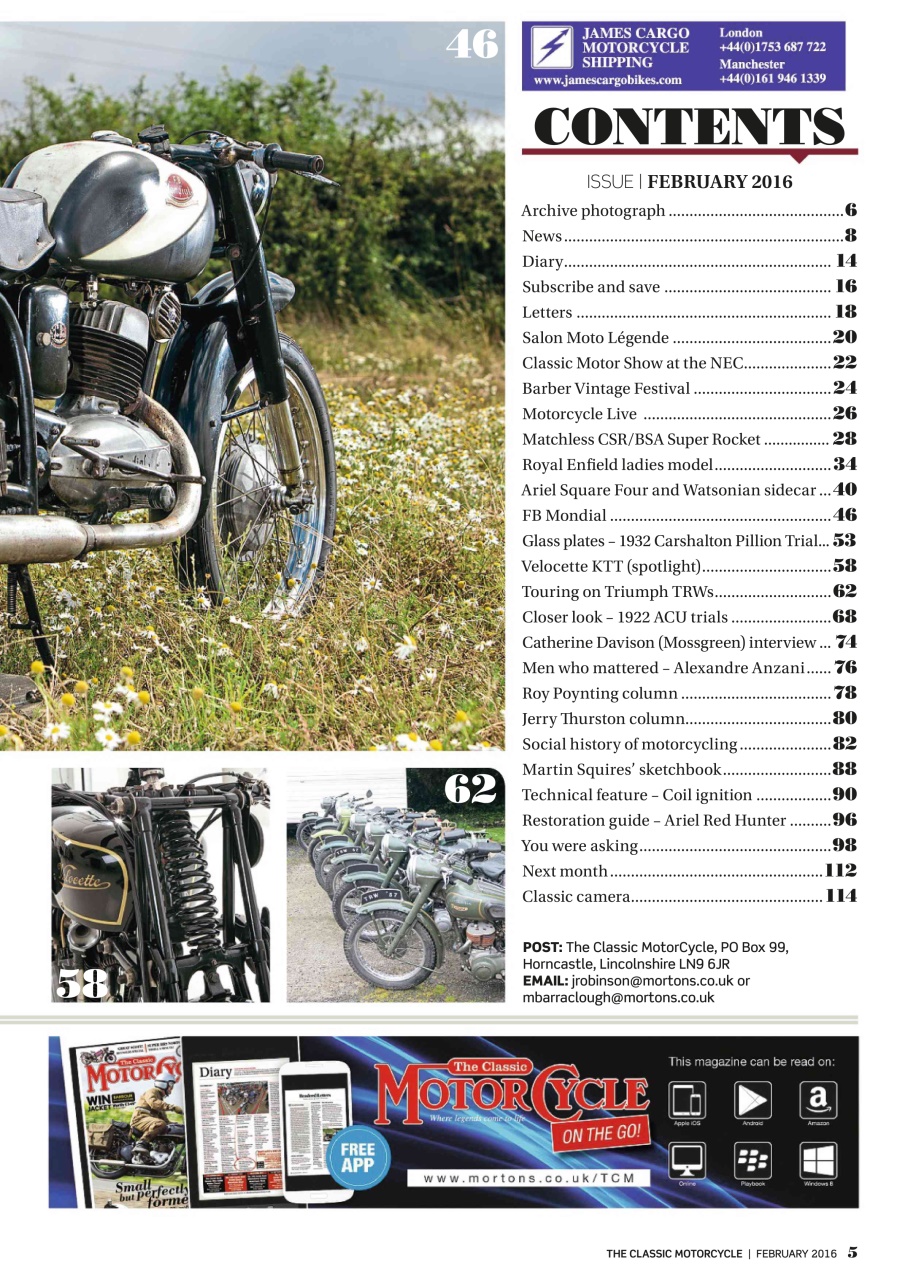 The Classic MotorCycle Preview Pages