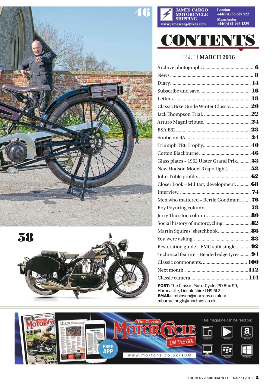 The Classic MotorCycle Preview Pages