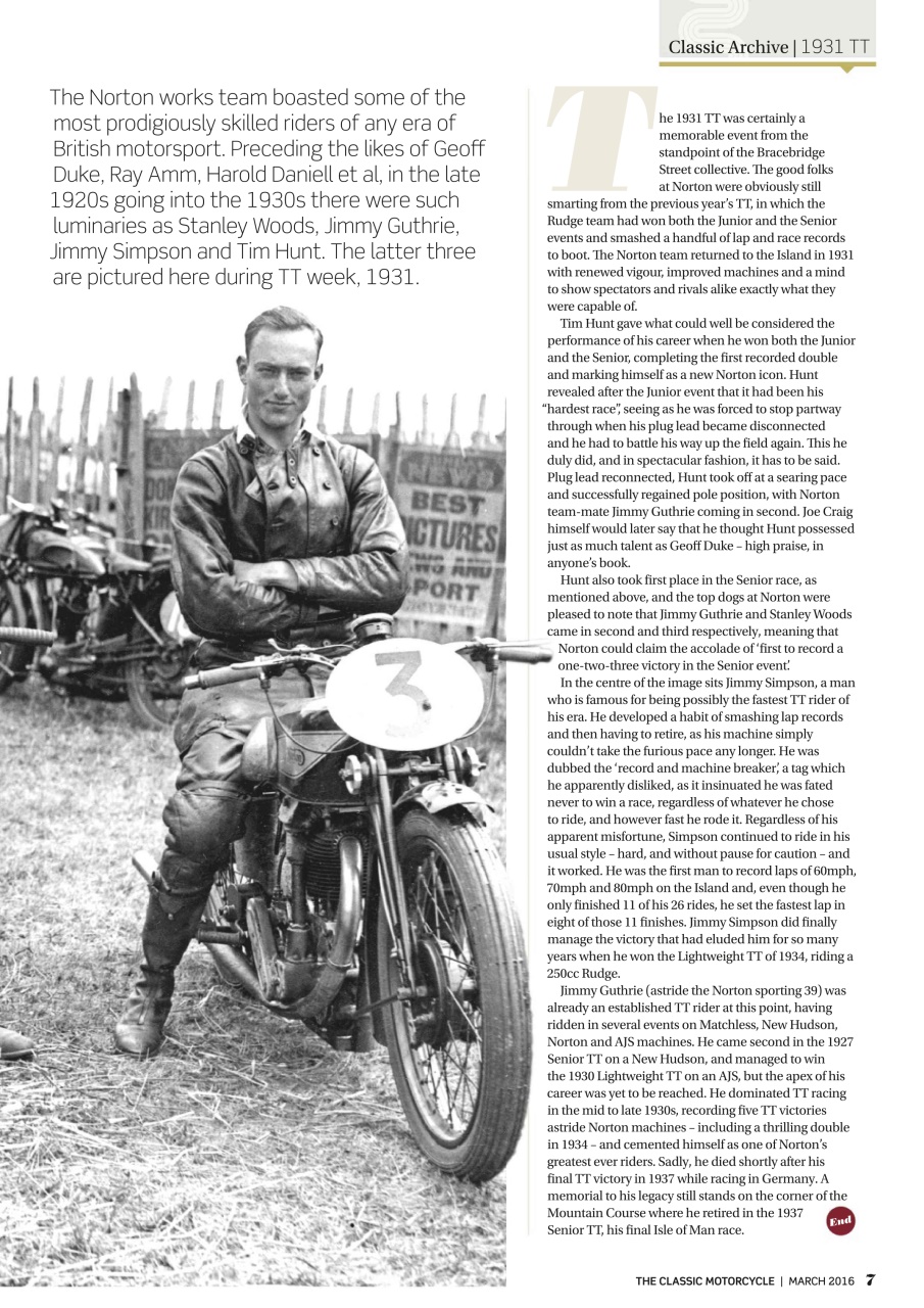 The Classic MotorCycle Preview Pages