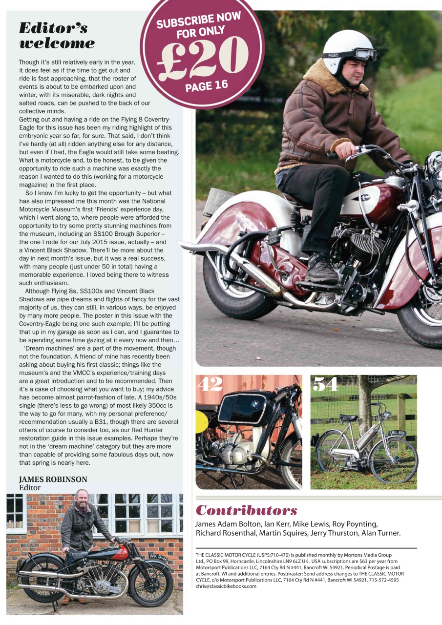 The Classic MotorCycle Preview Pages