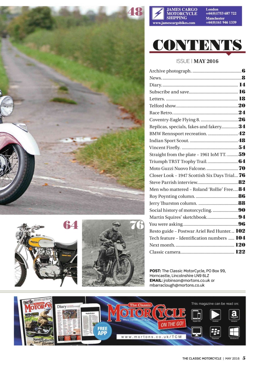 The Classic MotorCycle Preview Pages