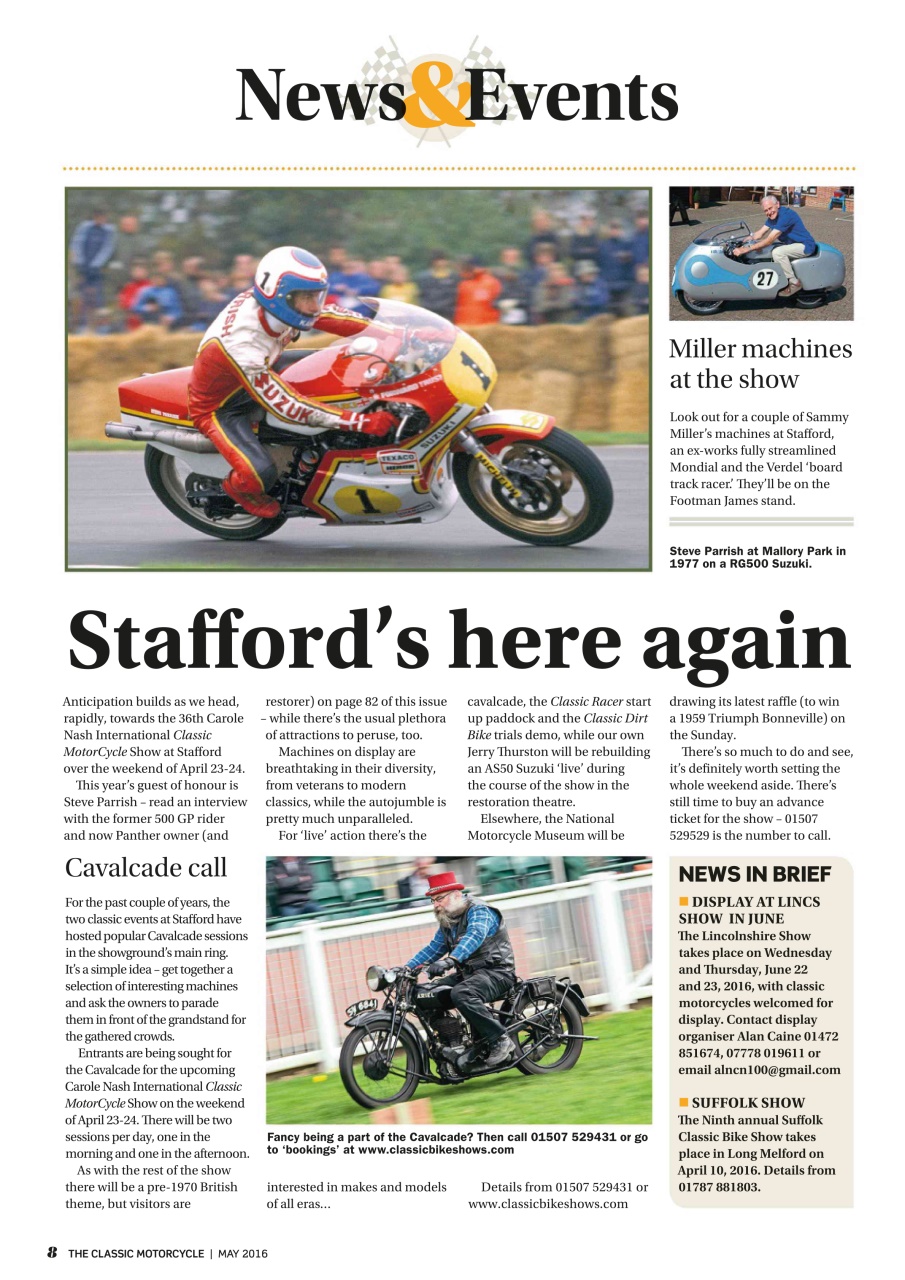 The Classic MotorCycle Preview Pages