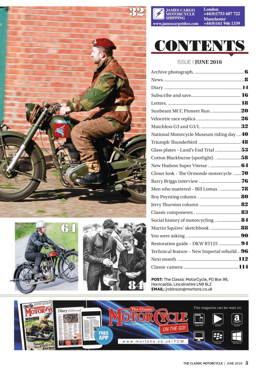The Classic MotorCycle Preview Pages