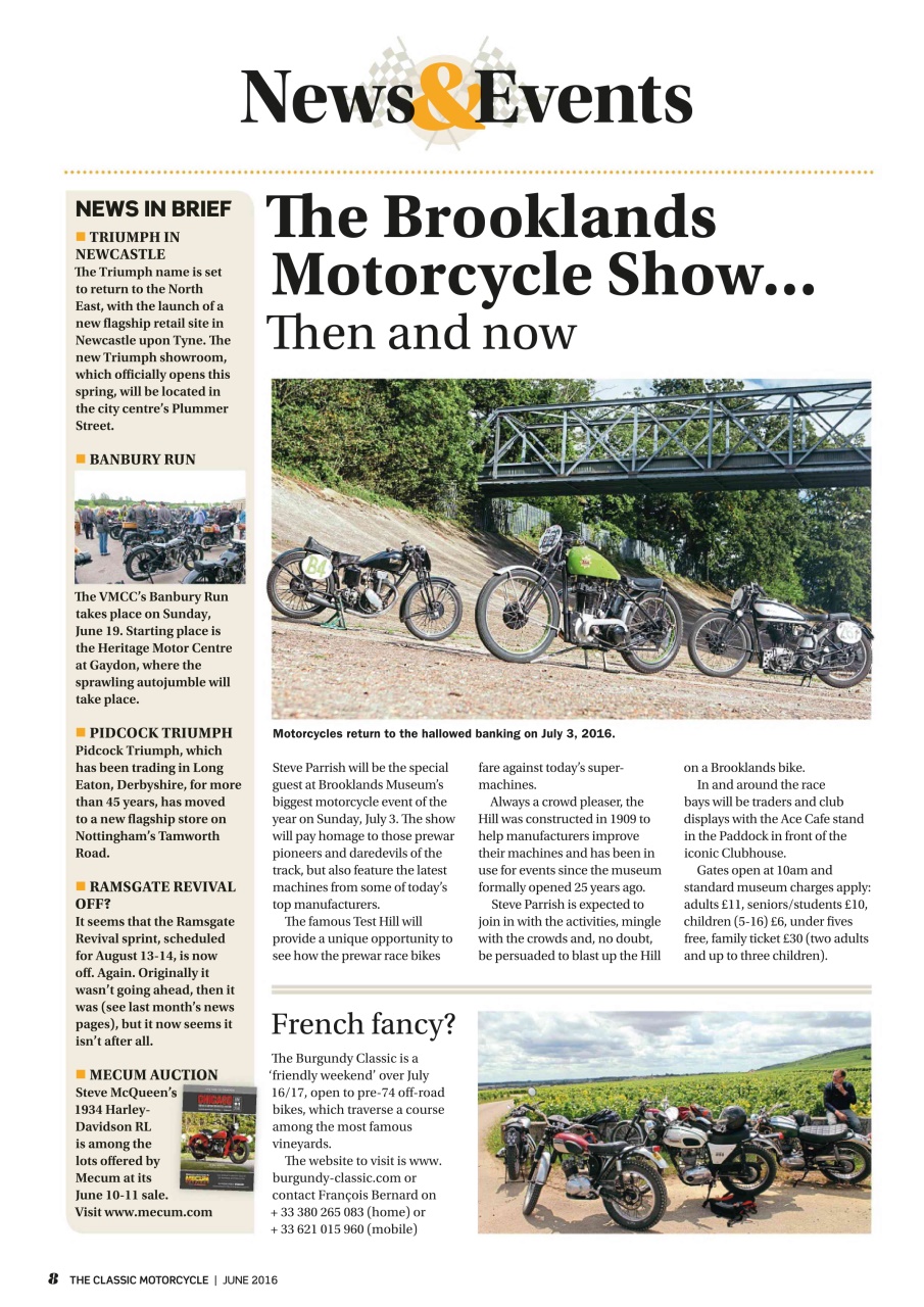 The Classic MotorCycle Preview Pages