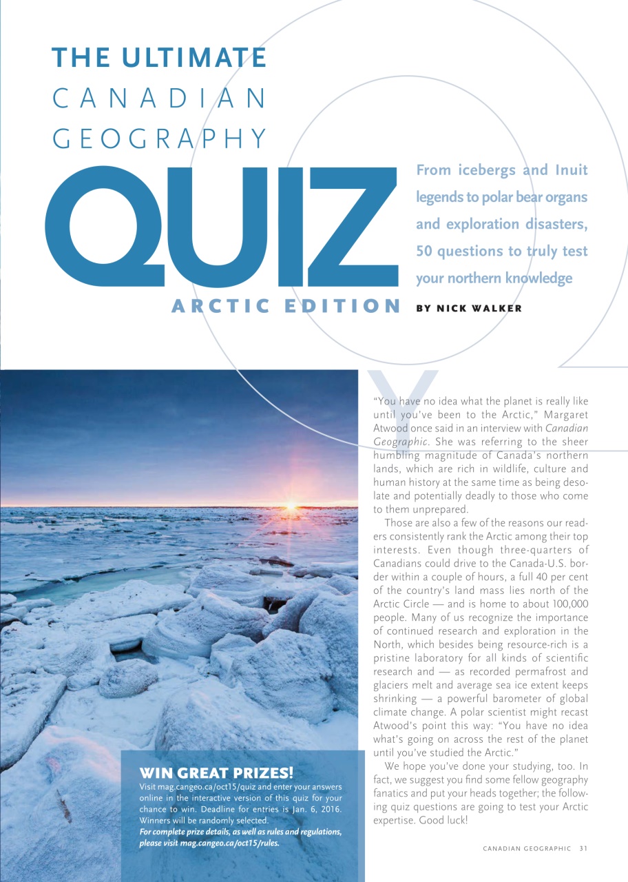 Canadian Geographic Preview Pages
