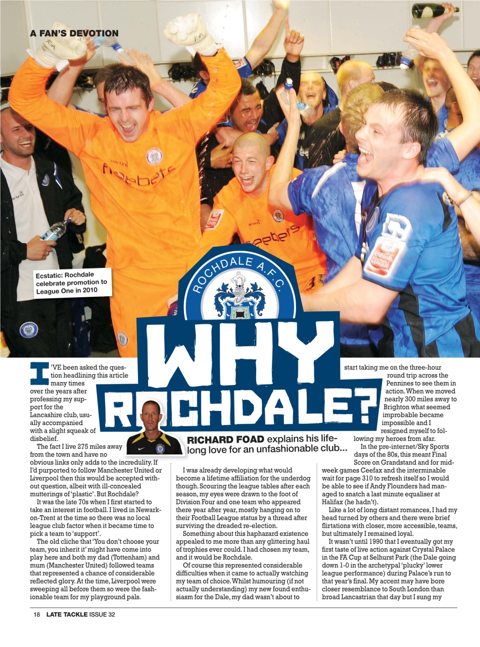 Late Tackle Football Magazine Preview Pages