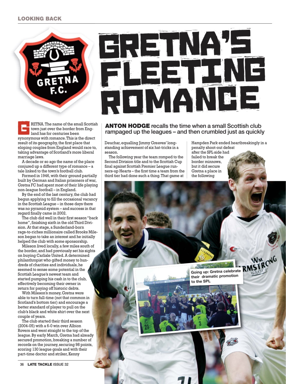 Late Tackle Football Magazine Preview Pages