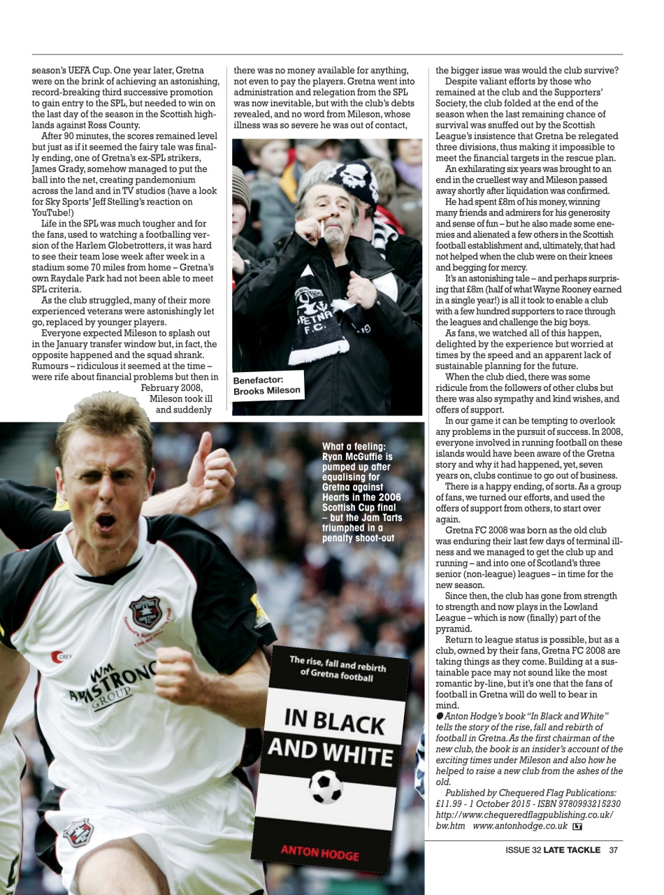 Late Tackle Football Magazine Preview Pages