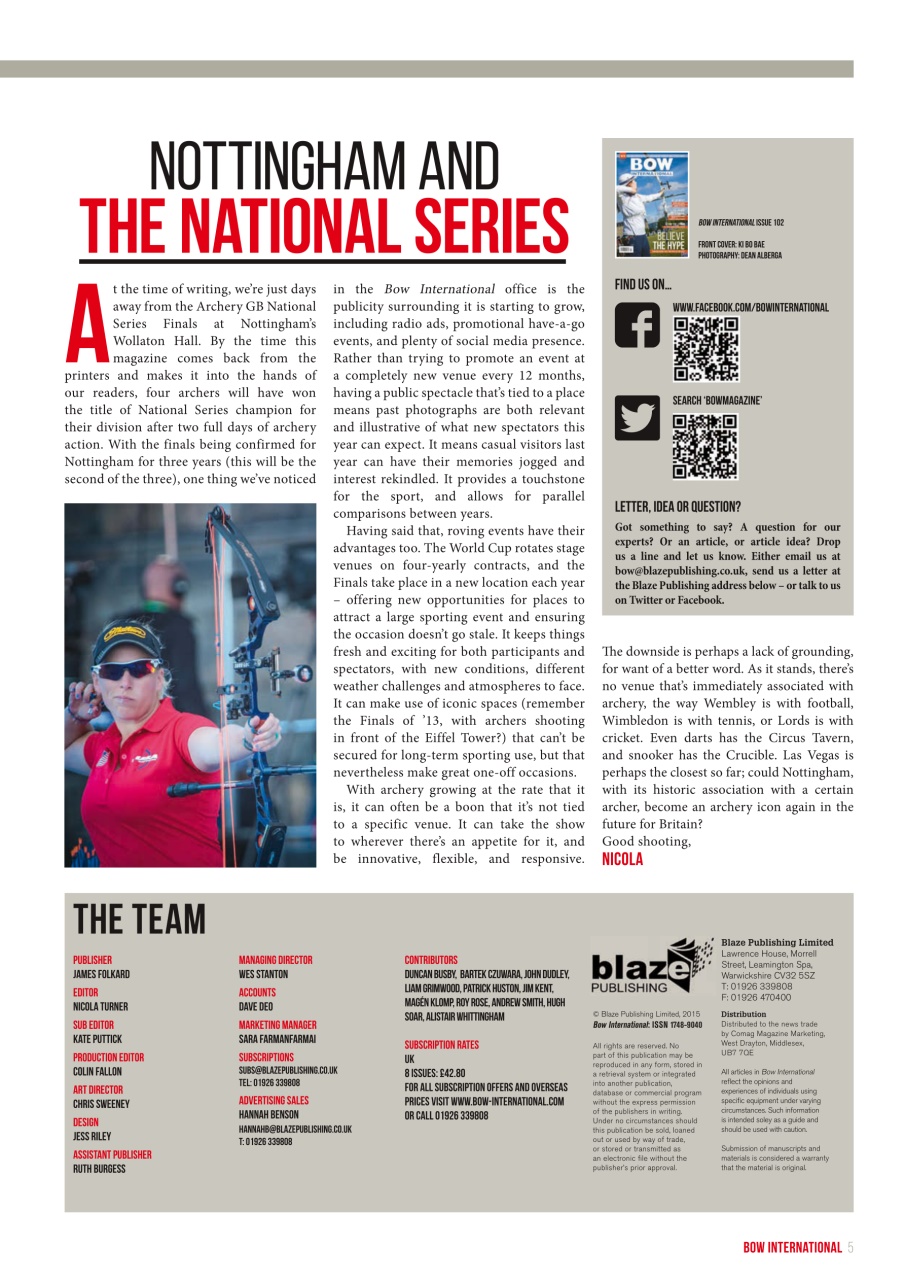 Bow International Preview Pages