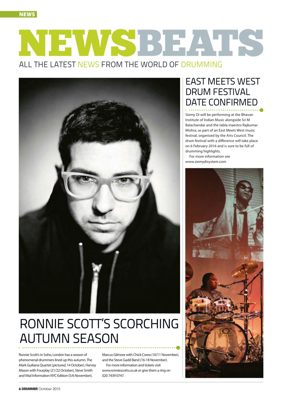 iDrum magazine: Never miss a beat Preview Pages