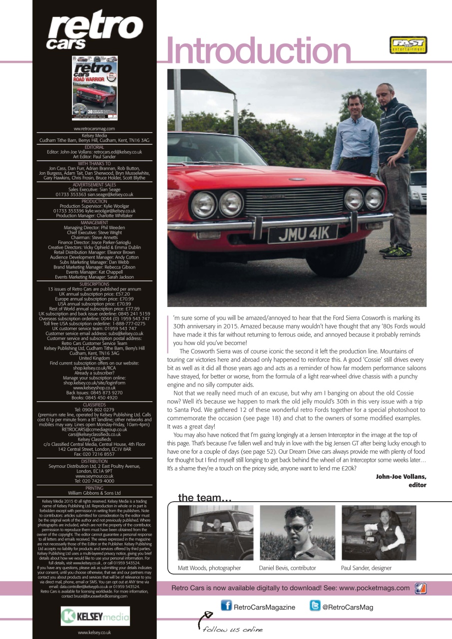Retro Cars Preview Pages