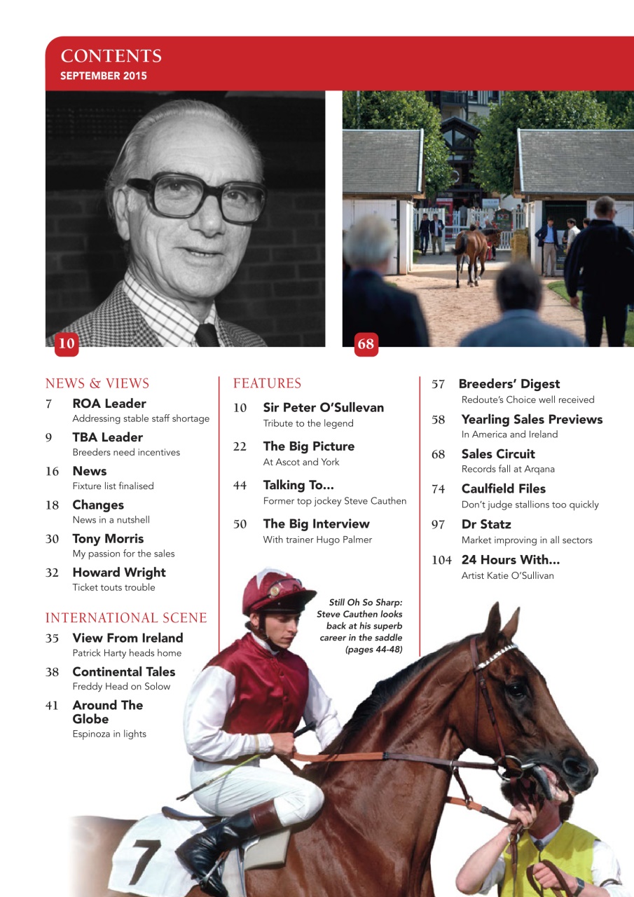 The Owner Breeder Preview Pages
