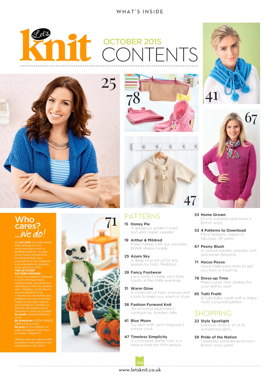 Let's Knit Preview Pages