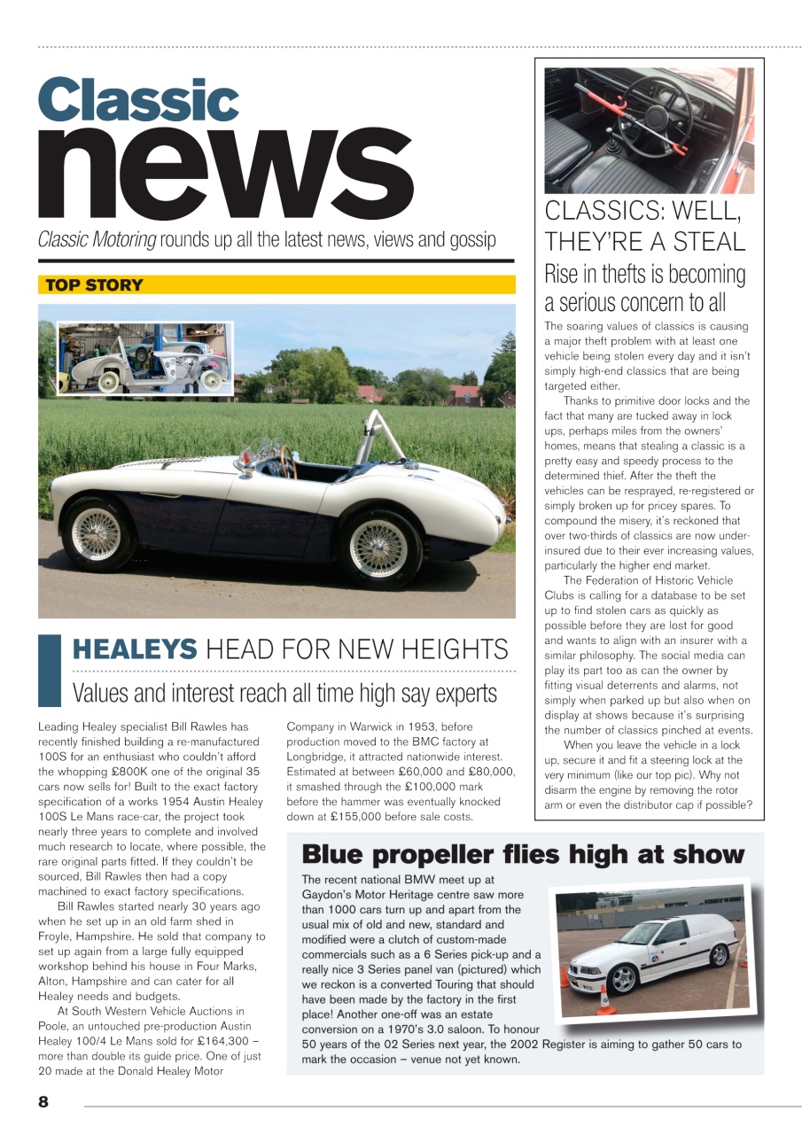 Classic Motoring Preview Pages