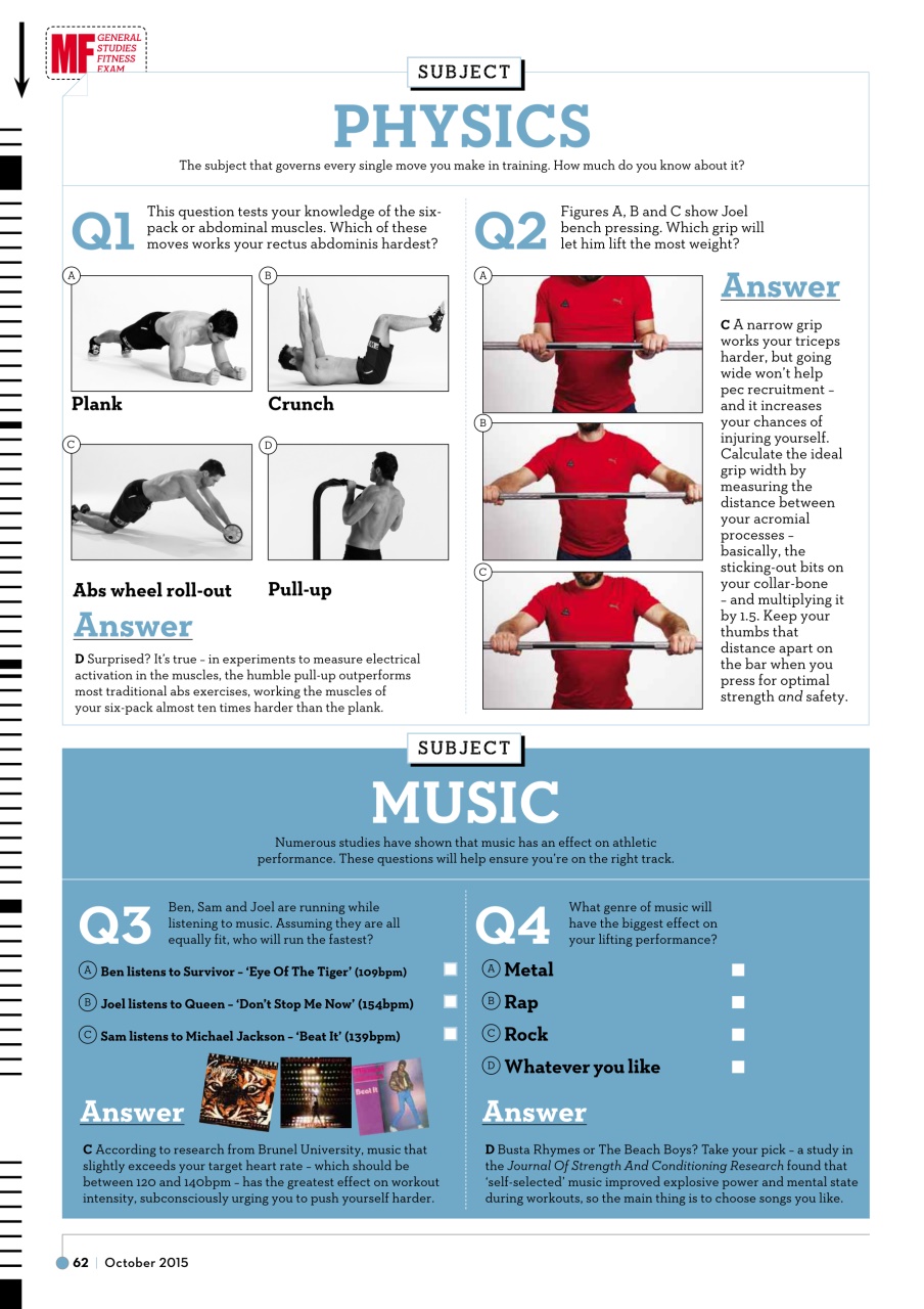 Men's Fitness Preview Pages