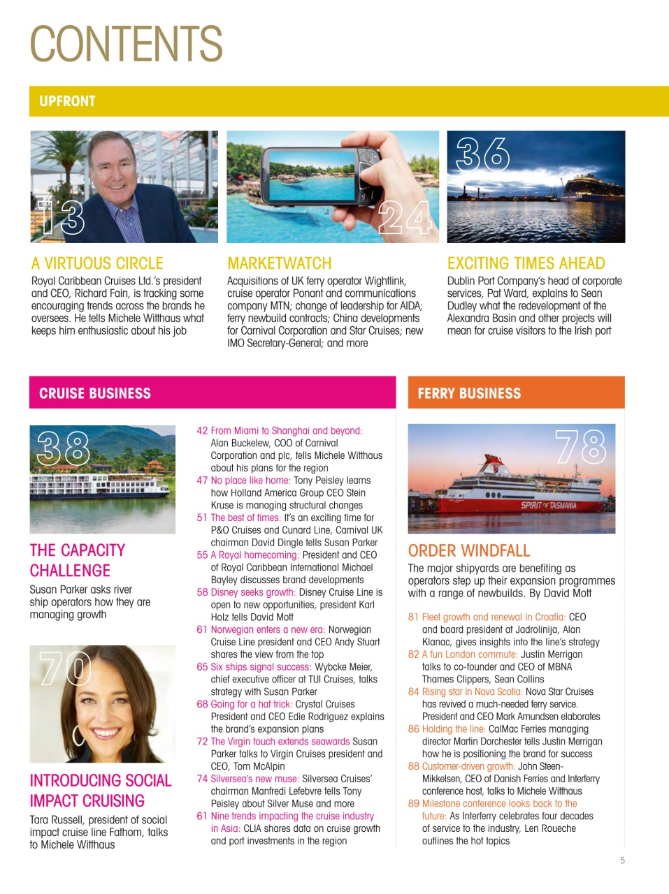 Cruise & Ferry Preview Pages