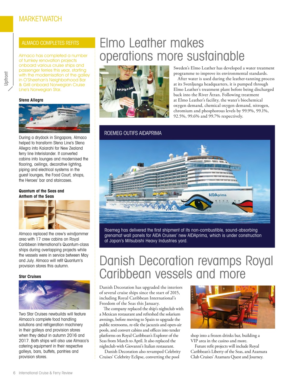 Cruise & Ferry Preview Pages