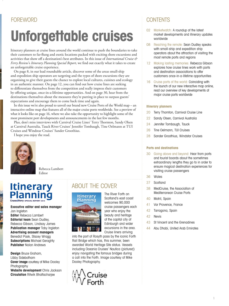Cruise & Ferry Preview Pages