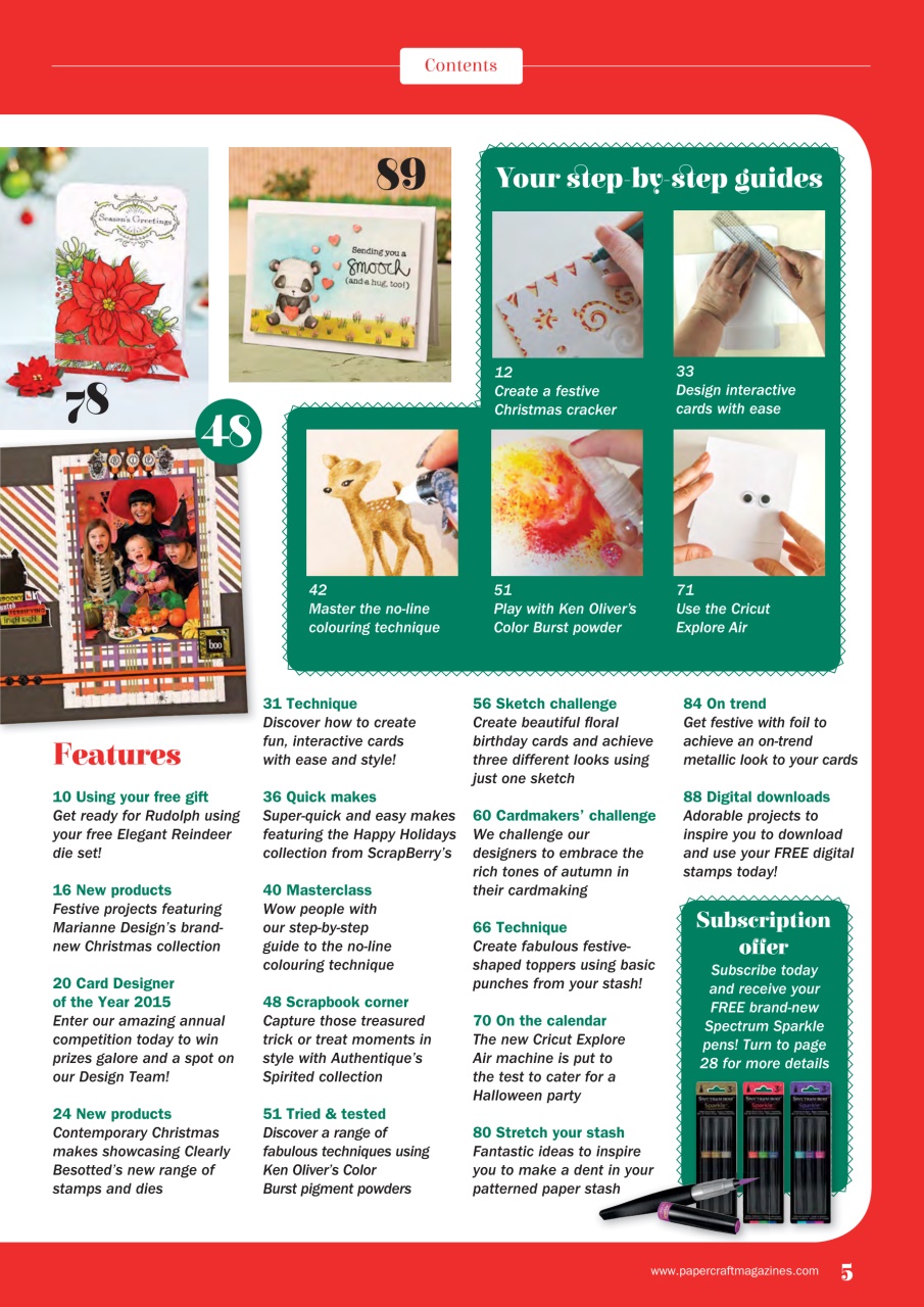 Simply Cards & Papercraft Preview Pages